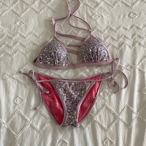 VS Pink Sequin Bikini